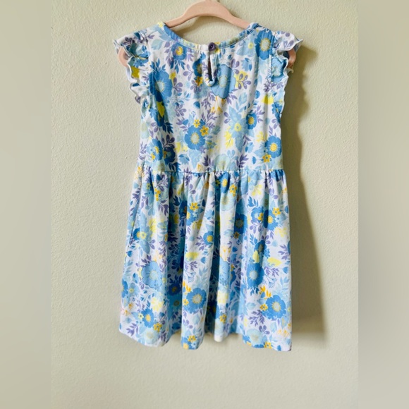 RuffleButts Girls Pristine Blooms Flutter Knit Dress - Picture 9 of 9